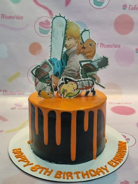 chainsaw man cake